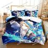 Anime Honkai Star Rail Bedding Set Duvet Cover Bed Set Quilt Cover Pillowcase Comforter King Queen Size Boys Adult Bedding Set
