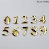 1Pcs 5cm Golden Sticker Height Home Address Door Label Gold Modern House Number