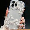 New Chinese Style White Magnolia Transparent Soft Phone Case For Apple Iphone