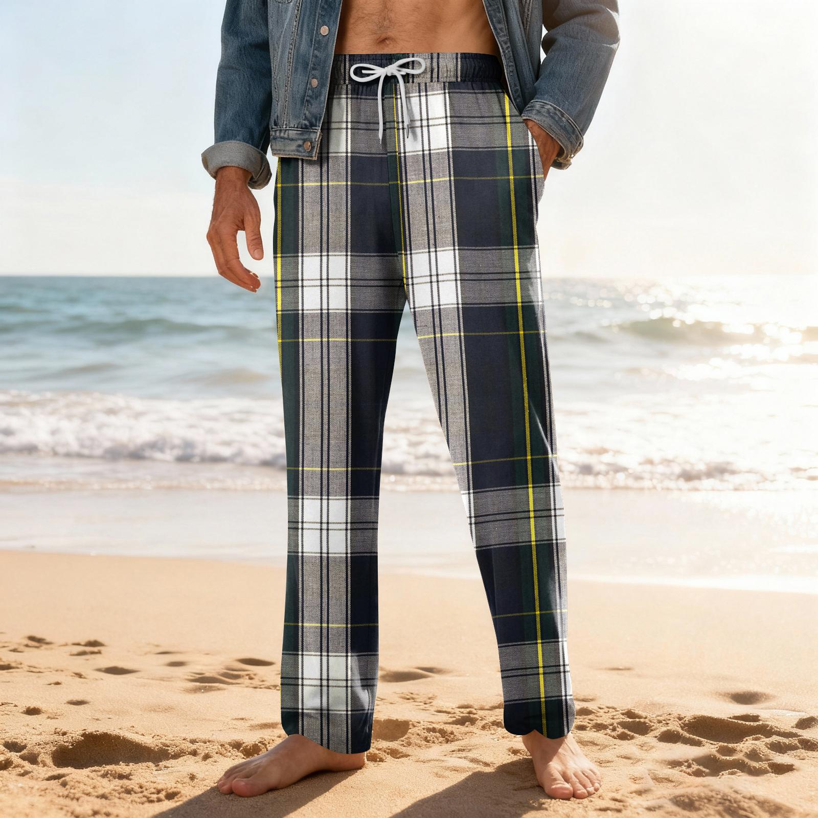 

Мужские домашние мягкие пижамные штаны со шнурком и карманами, повседневные спортивные штаны XXXXL чёрный