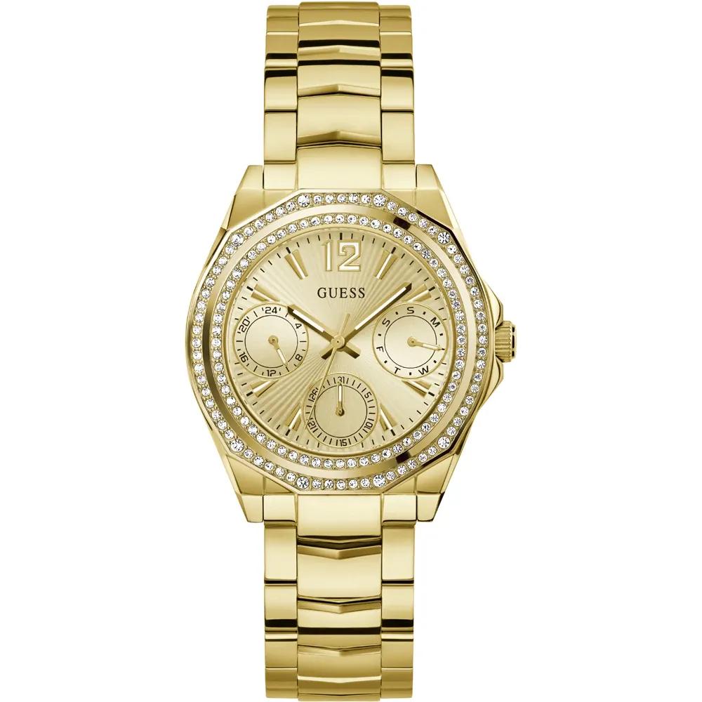 GUESS Ritzy Gold Stainless Steel Ladies Quartz Watch GW0685L2 золотой