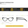Higodoy Fashion Vintage Cat Eye Glasses Frame Women Plastic Spectacle Eyeglasses Optical Computer Glasses for Unisex Uv400
