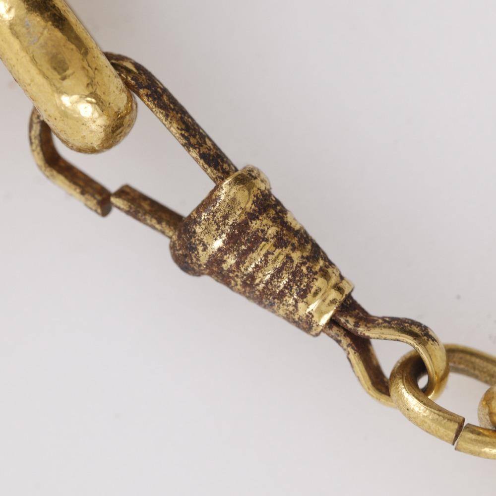 Chanel COCO Mark Necklace Vintage Matelasse Plated Gold 163.3g Women Used