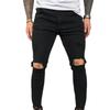 High Quality Men's Ripped Chinos Ripped Stretch Jeans New