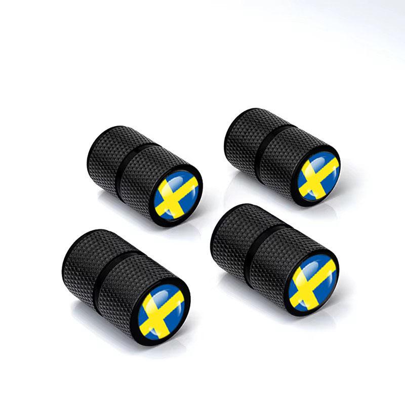 4Pcs Tyre Valve Cover Metal Car Tire Wheel Stem Air Valve Cap for Volvo XC40 XC60 XC90 C30 C70 S60 V50 V60 V70 Auto Accessoories