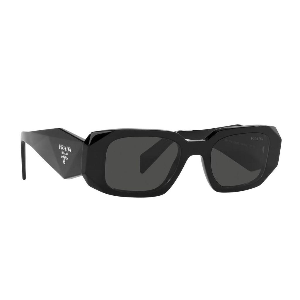 Prada Square Gray Lens Fashion Sunglasses Unisex sunglasses Black PR17WS1AB5S0