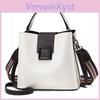 Korean Style Shoulder Bag Street Trend Bucket Bag With Inner Zipper Pocket