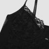 Red Lace Corset Top Spaghetti Strap Sweetheart Bustier Crop Top