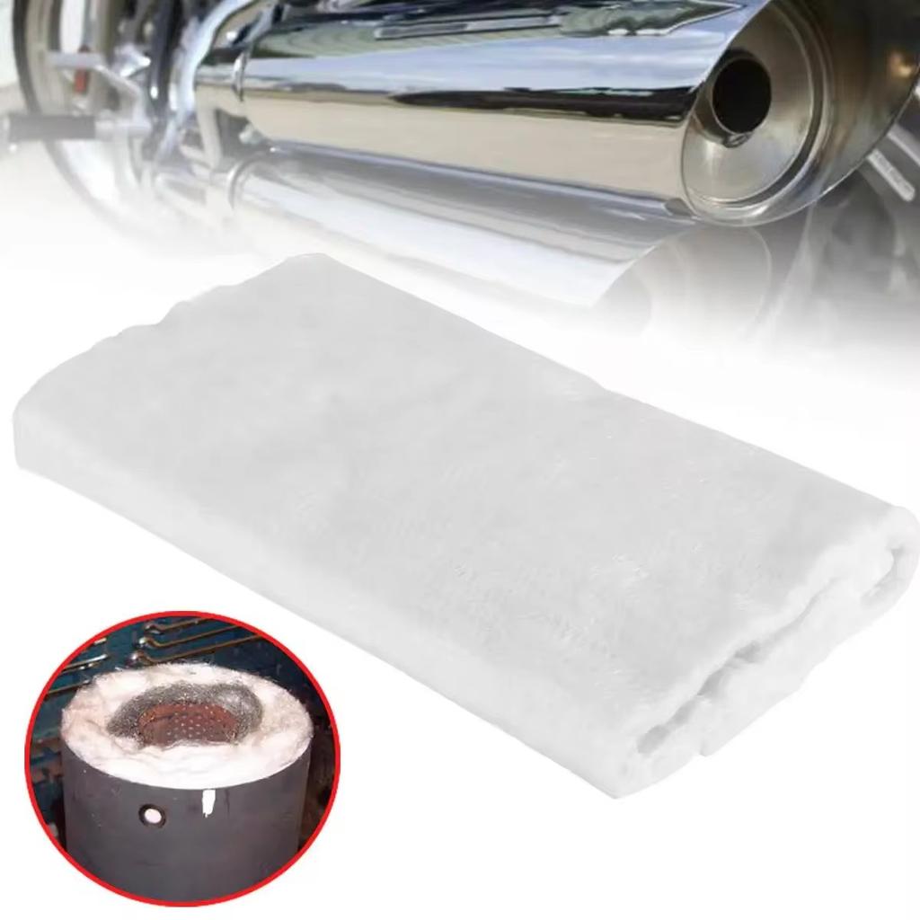 100x50cm Motorcycle Exhaust Pipe Silencer Cotton Fiberglass Needle Felt Fibreglass Silencer Packing Car Accessories