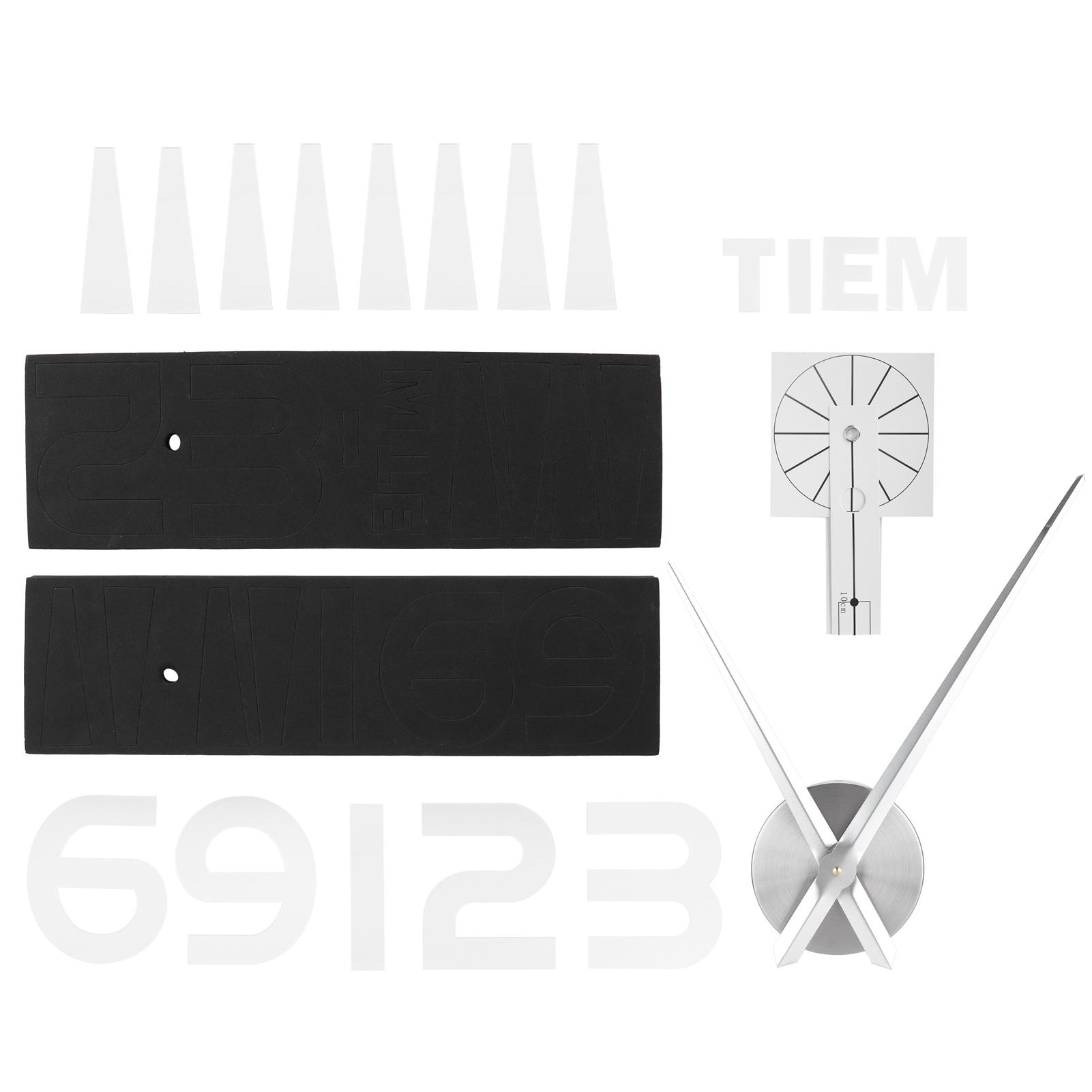 

Frameless Wall Clock Sticker Mirror Living Room Bedroom Decoration