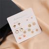 2021 Gouden Geometrische Stud Oorbellen Set: Modieuze & Elegante Dames Sieraden (7 paar)