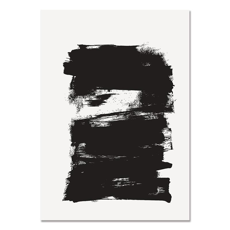 

Абстрактные минималистичные простые линии настенное искусство домашний декор черно-белая картина на холсте современные постеры картинки для интерьера комнаты 21x30cm No Frame