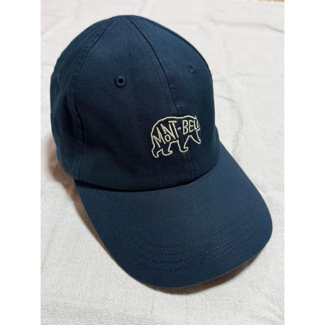 Used Montbell Washout Stretch Cotton Cap Navy