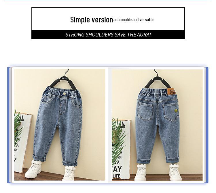 Boys' Spring/Autumn 2025 Children's Japanese/Korean Style Versatile Jeans