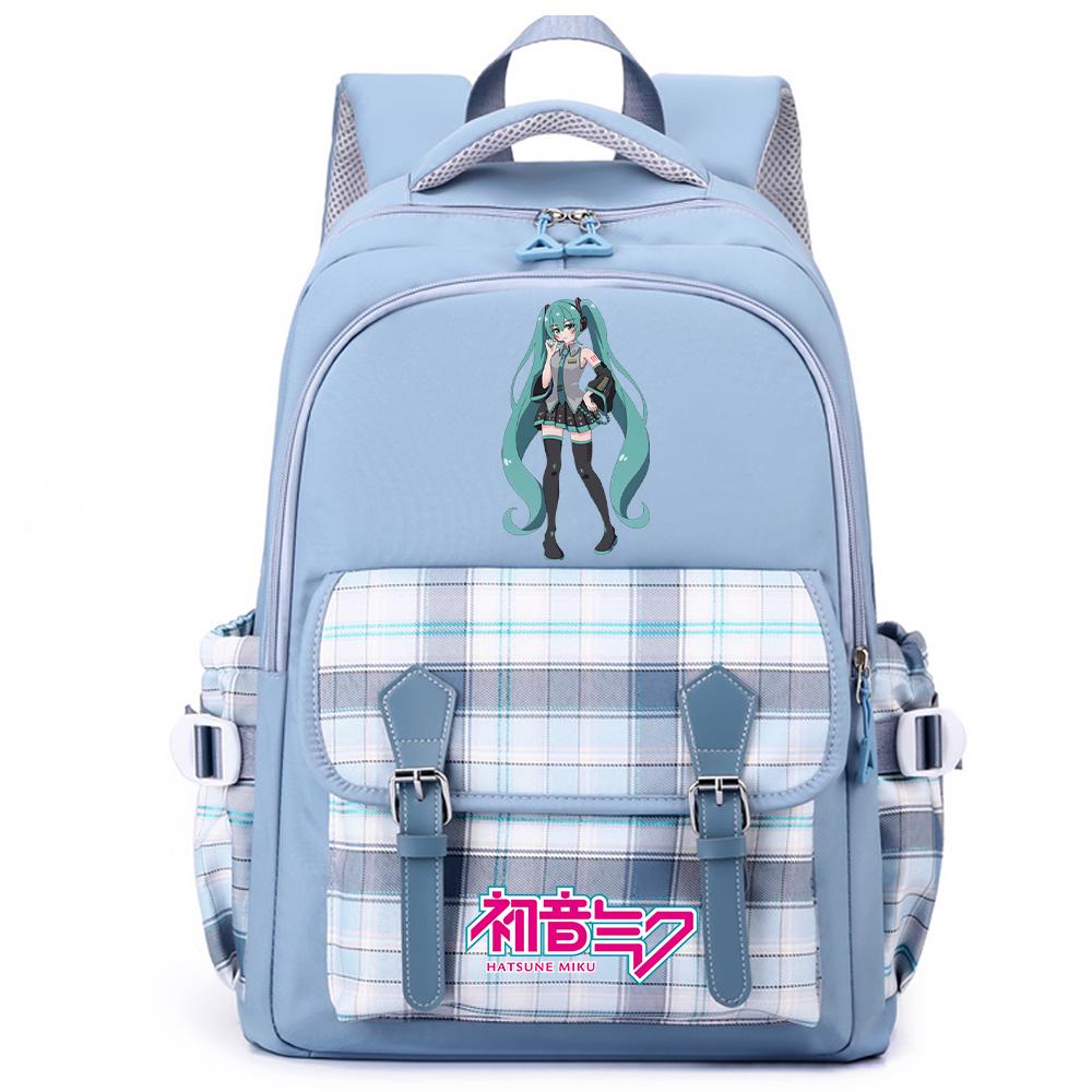 Anime Hatsune Miku Printed Large Capacity Backpack for Teenger Student Girl Boy Schoolbag Bookbag Women Waterproof Travel Bag Bookbag Mochila Gift