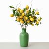 Green Leaves Artificial Lemon Branch Faux Lemon Fake Plants Simulation Fruit Tree  Home Garden