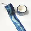 Artistic Washi Tape Tape, Oil Painting Decorative Masking Artist Patterns Adhesive Creative Journaling for DIY Crafts, Junk Journal, Gift Wrapping,