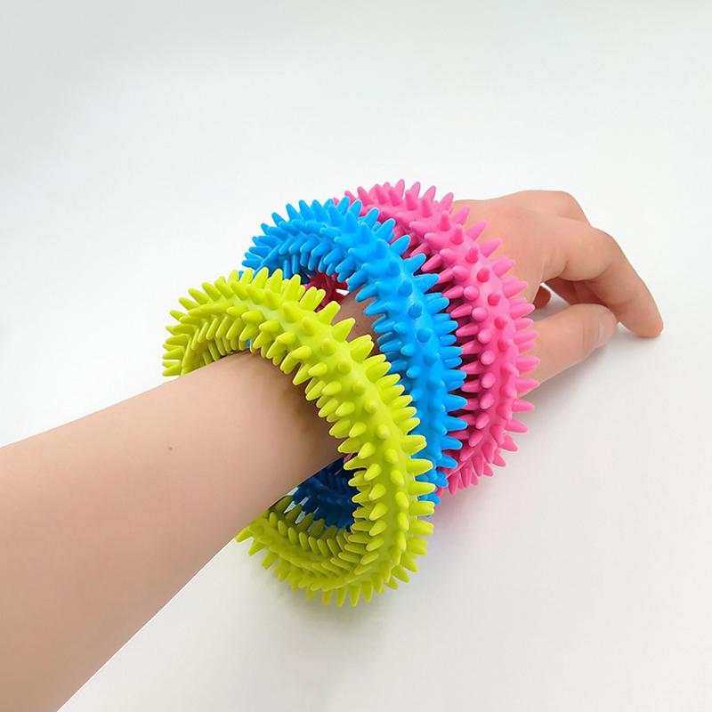 Spiky Sensory Bracelet Flexible Antistress Ring Fidget Toys For Anxiety Adhd Autism Occupational Therapy Juguetes Para El Estrs