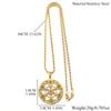 Yoga Flower of Life 7 Chakras OM Stainless Steel Mandala Necklace for Women Men Sacred Geometry Spiritual Healing Chain Jewelry