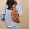 Solid Color Women's Chest Bag Nylon Lightweight Shoulder Crossbody Bag Outdoor Sports Cycling Mobile Phone Waist Bag