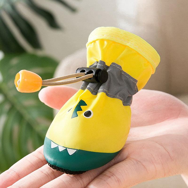 Crocodile Kitten Autumn and Winter Soft-soled Shoes Go Out To Prevent Teddy Pet Small Puppy Foot Cover Spring and Autumn Four-season Shoes