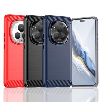 Carbon Fiber Texture TPU Case For Honor Magic 6 7 Pro Shockproof Protective Cover Funda Coque