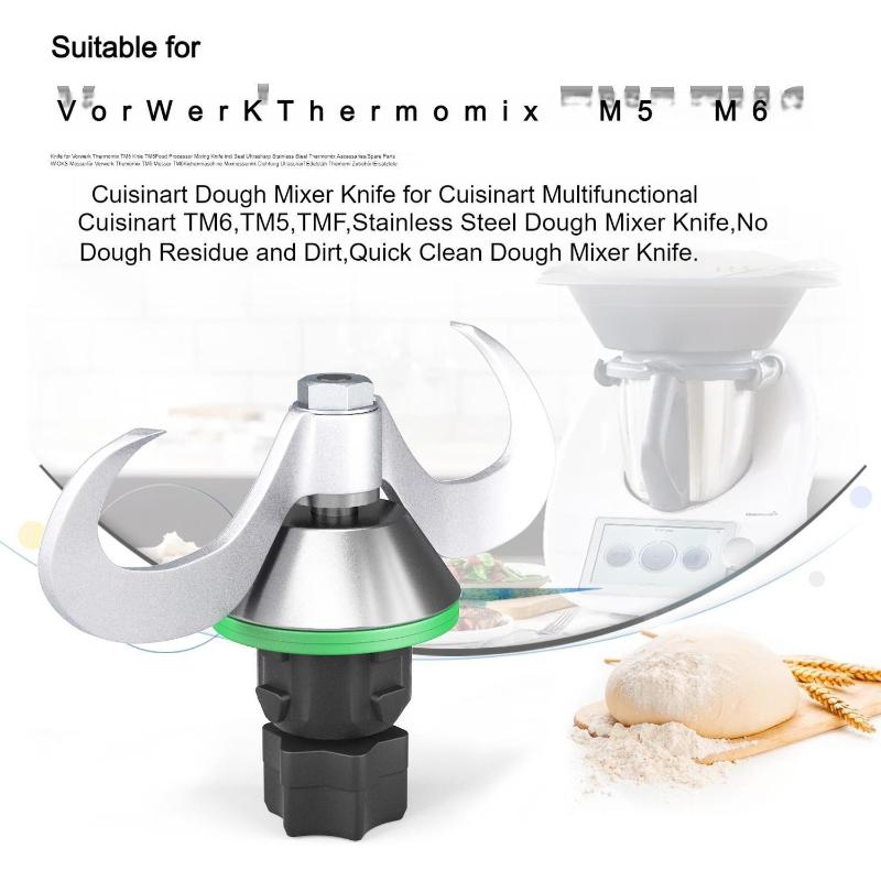 1 Adet For  Tm5 Tm6 Hamur Yoğurma Pürüzsüz Karıştırma Paslanmaz Çelik Mikser Bıçak Başlığı Yedek Parçalar Hamur Yoğurma Bıçak Başlığı