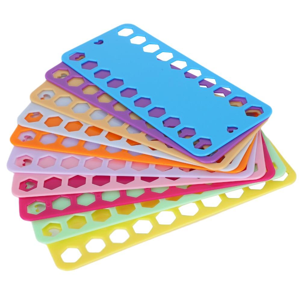 10Pcs 20 Holes Embroidery Floss Organizer Stackable Design Thread Winding Board For Cross Stitch