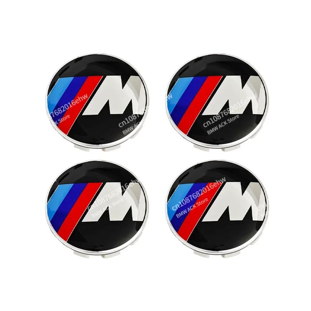 BMW GROUP 4Pcs 56MM 68MM Car Wheel Center Hub Cover Caps BMW M M5 E39 E46 E60 E90 F01 F10 F30 G01 G20 G21 G30 G11 F15 X5 X3 1 CUY1