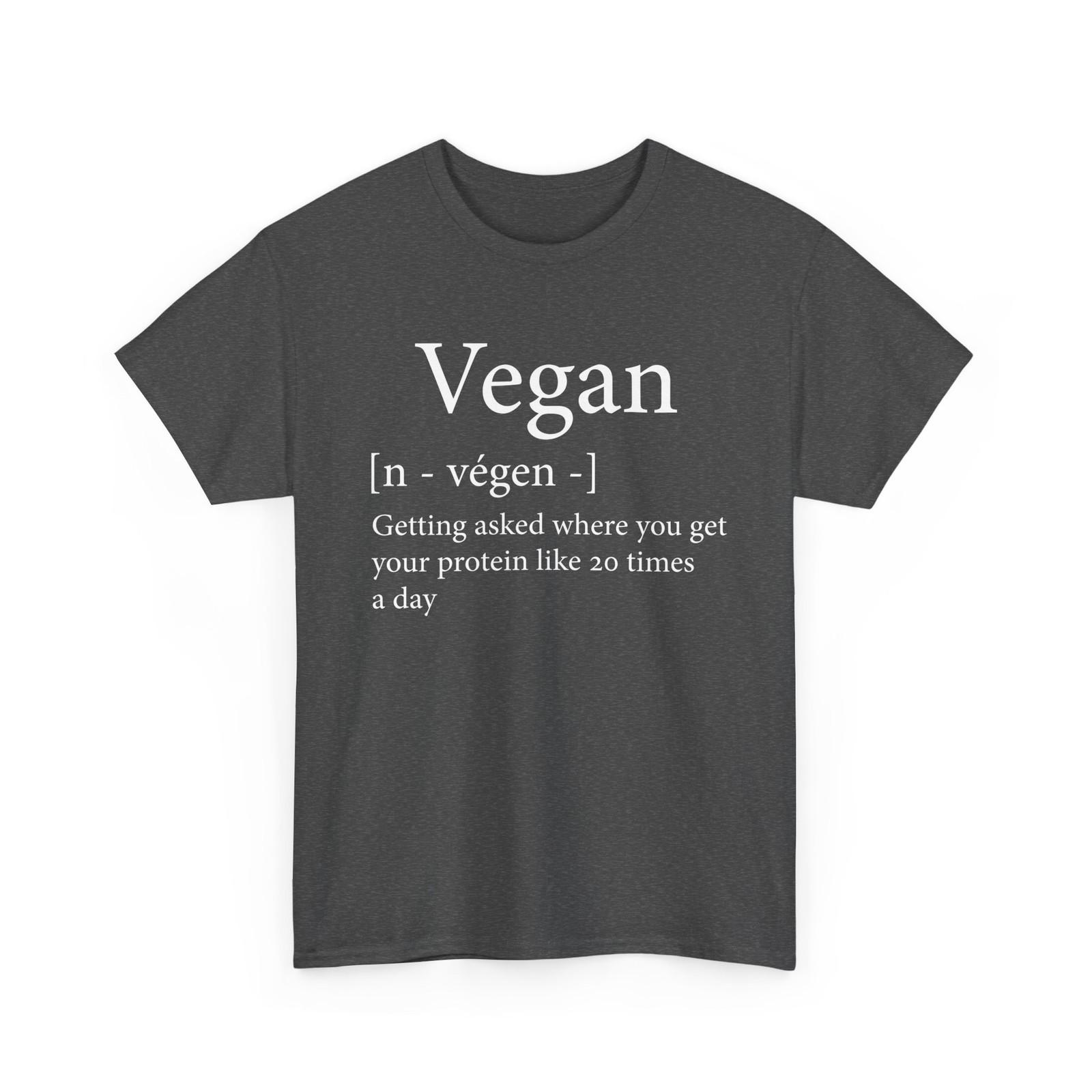 Vegetarian Shirt, Vegan Definition Vegan Food Lovers Funny T-Shirt XXXL
