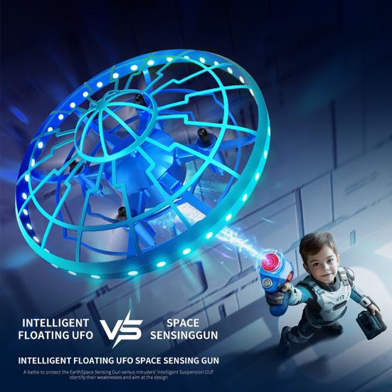 Motion Sensor Flying UFO Toy Remote Control Kids Flying Drone