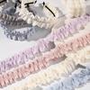 Bilateral Curly Edge Ruffled Lace Ribbon for DIY Hair Accessories, Clothing, Curtains, and Packaging
