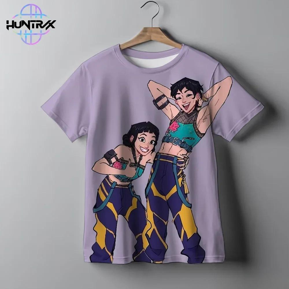 Kpop Demon Hunters 3D Print Sport Boy Girl T-shirt Animation Harajuku Y2K Popular Cute Children Short Sleeve Clothing Summer Top