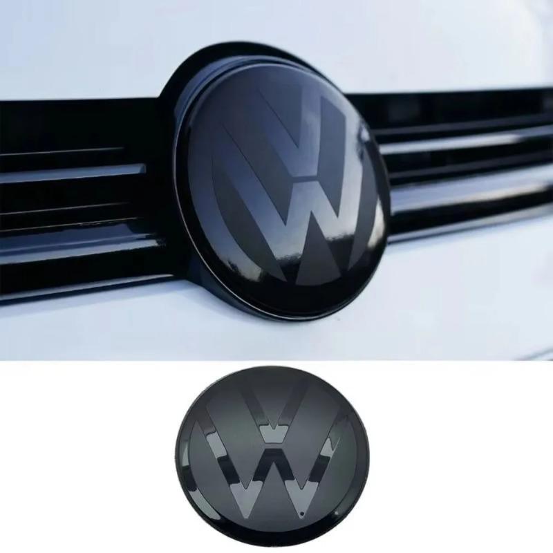 Für VW VOLKSWAGEN Neu Für VW Serie ABS Modifizierter Auto Logo Aufkleber Passend für Golf MK6 MK7 Polo Passat B6 CC Tiguan Atlas T-ROC Frontgrill
