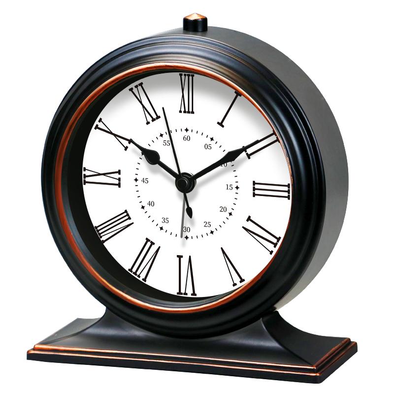Pendeluhr Quarz Wohnzimmer Tischuhr Wecker Retro Heim Desktop-Uhr Sitzende Uhr Platzierung Schreibtischuhr Uhr Uhr
