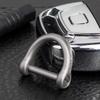 Titanium Key Keychain with for Smart Keys X [TISUR] Ring, Car/Motorcycle D-Ring (Gray/S 2)