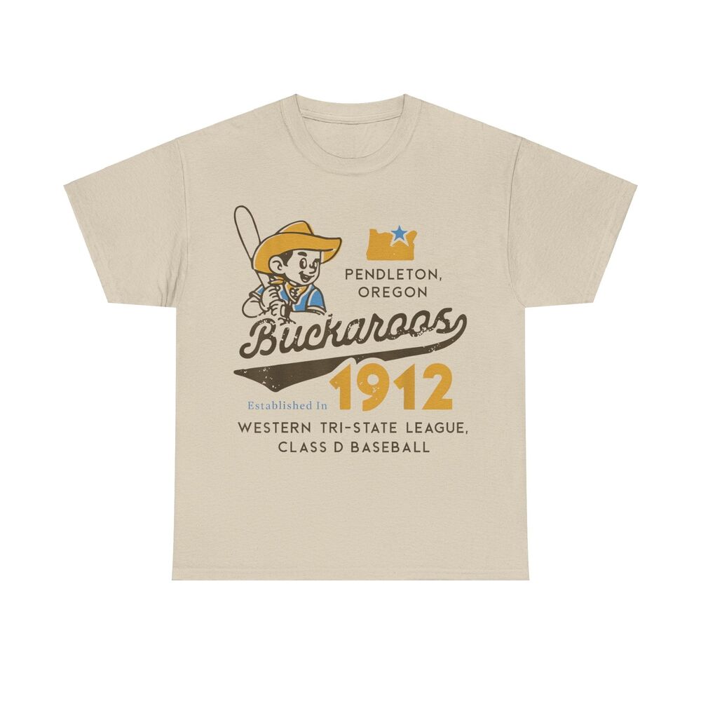 Pendleton Buckaroos Oregon Nostalgic Retro Baseball Team T-shirt Unisex T-Shirt L
