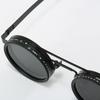 Round Adjustable Dimming Glasses 9 Level Dimming Fishing Sunglasses Outdoor Eyewear  Men Women