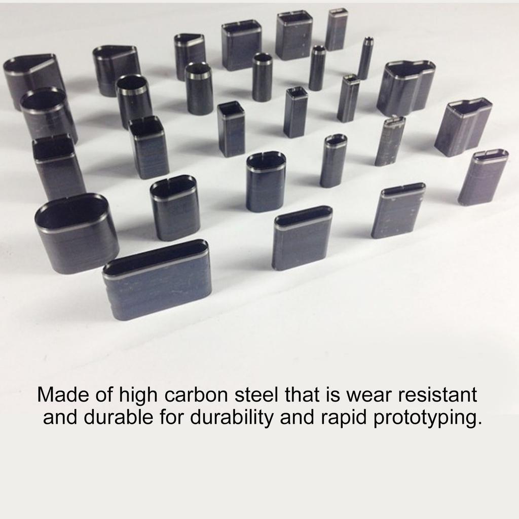 8Pcs Leather Hole Punch Die Mold High Carbon Steel Leather Shape Puncher Cutter for Phone Case