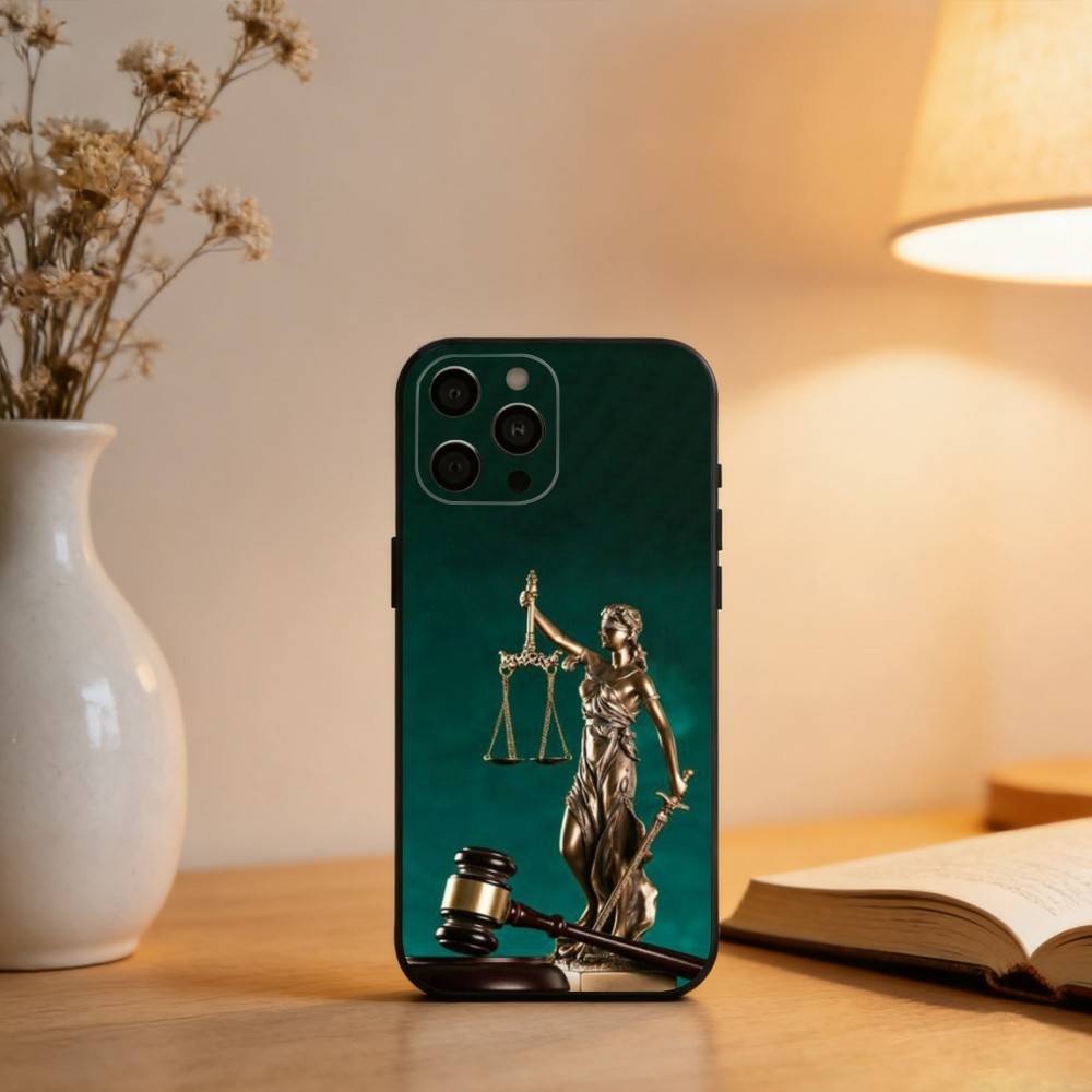 Law Lawyer Judge Justice  Phone Case For iPhone 17,16,15,14,13,12,11 Plus,Pro Max,XS,Soft Silicone Black Cover