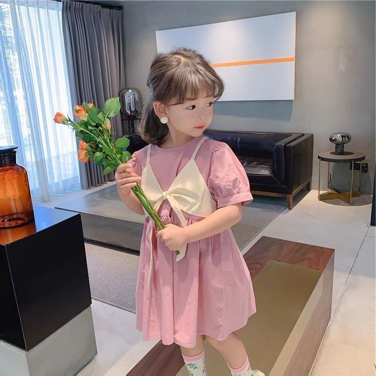 

Летнее платье принцессы для девочек 2022: Модный эффект «два в одном» 120 cm фиолетовый