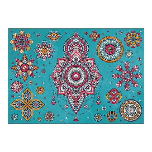 Entrance Door Bohemian Mandala Pattern Carpet Non -Slip Bath Mat Soft Living Room Bedroom Decorative Carpet Mat For Children