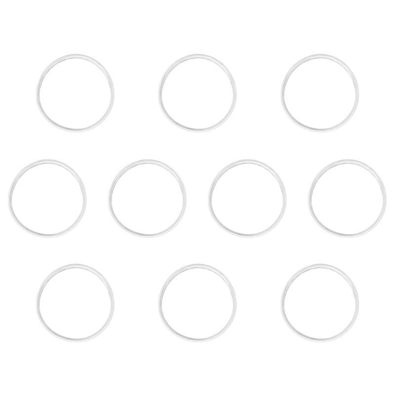 10 Stück Deckeldichtungen Auslaufsichere Silikonbecherdeckeldichtungen Ersatzdichtungen