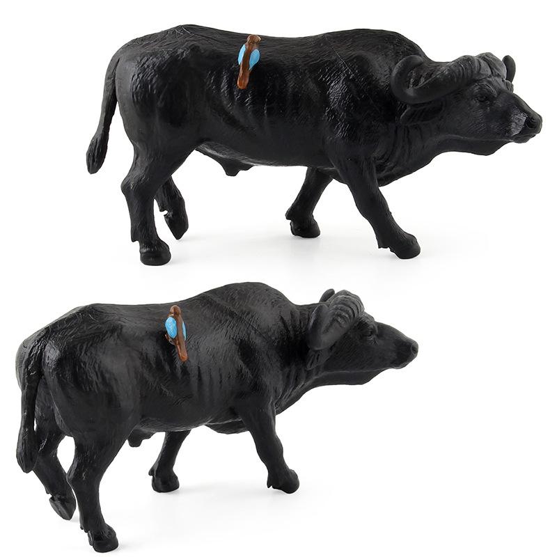 Children'S Educational Science And Education Simulation, Plastic Animal Static Solid Buffalo Model Ornament Toy