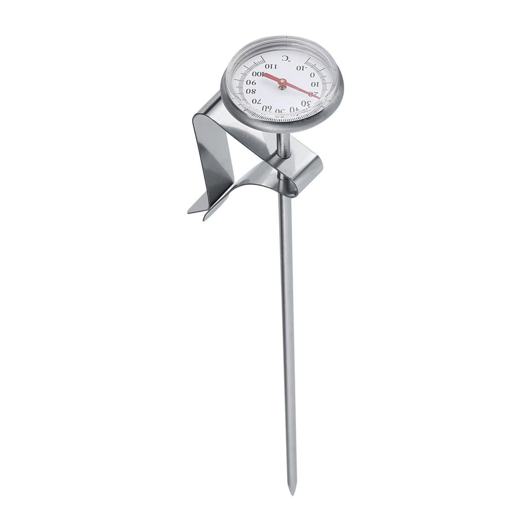 Stainless Steel Milk Thermometer -10-110 celsius Easy to Clean Coffee Frothing Accessories Milch Thermometer Stabthermometer Topf Bad Kochtopf Lebens