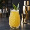 Vaso de Cristal para Zumo Forma de Piña Vaso de Cóctel 480ml Vaso Grabado para Bebidas Calientes
