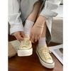 Clásico versátil para hombre y mujer, misma tendencia de moda casual para parejas, retro, color liso, suela plana, transpirables, caña baja, zapatillas de lona