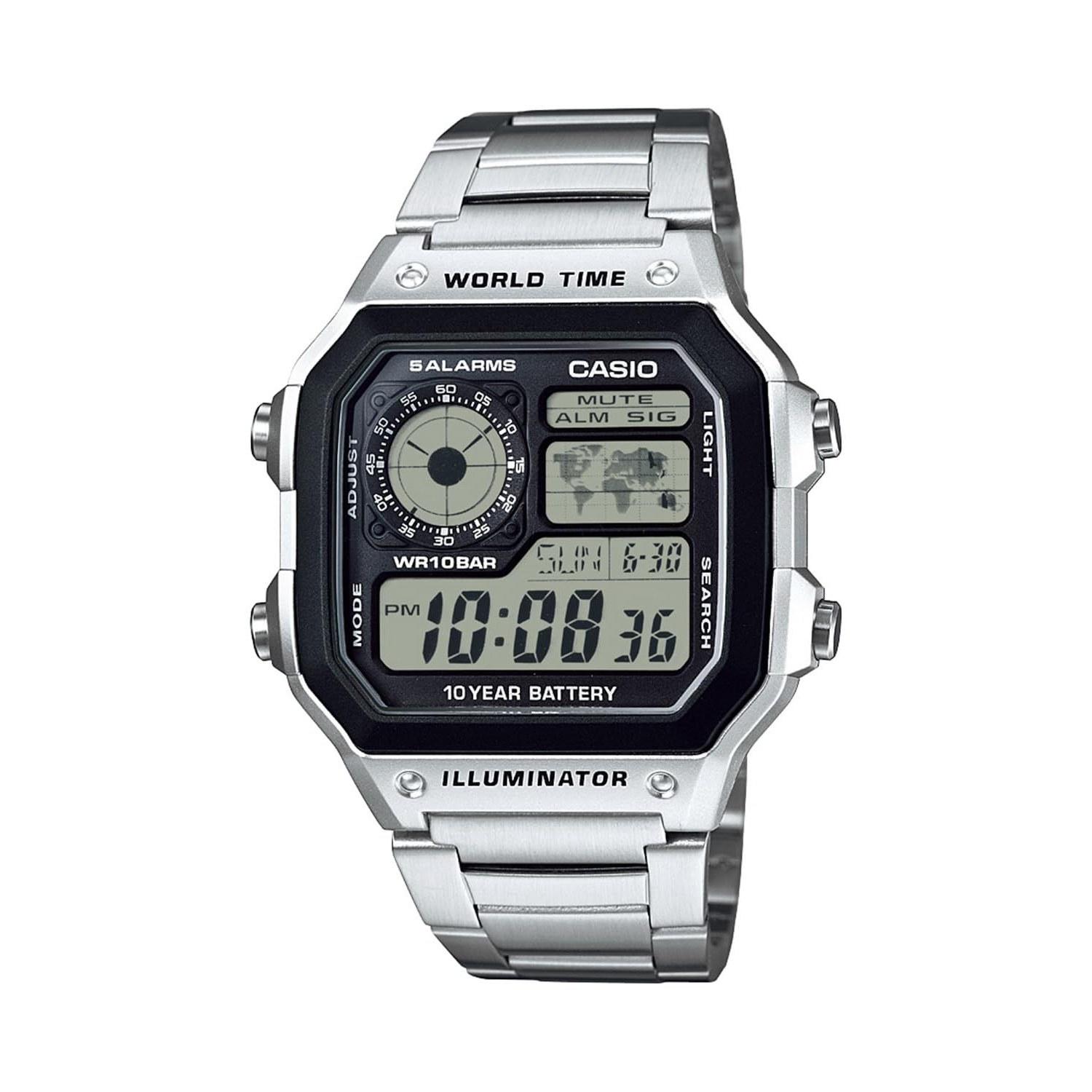 Casio Wristwatch Collection Domestic Genuine Product AE-1200WHD-1AJF Mens Silver