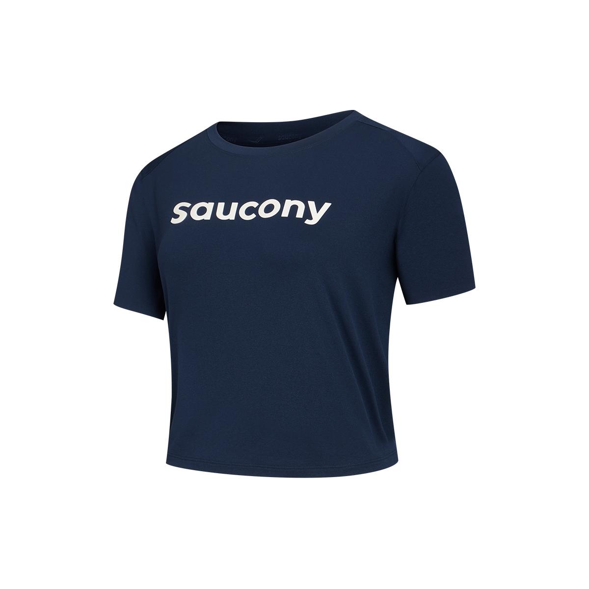 

Saucony Round Neck Versatile Pullover Comfortable Short Sleeve T-Shirt Women tops SA1260ST52L-BL137 2XL
