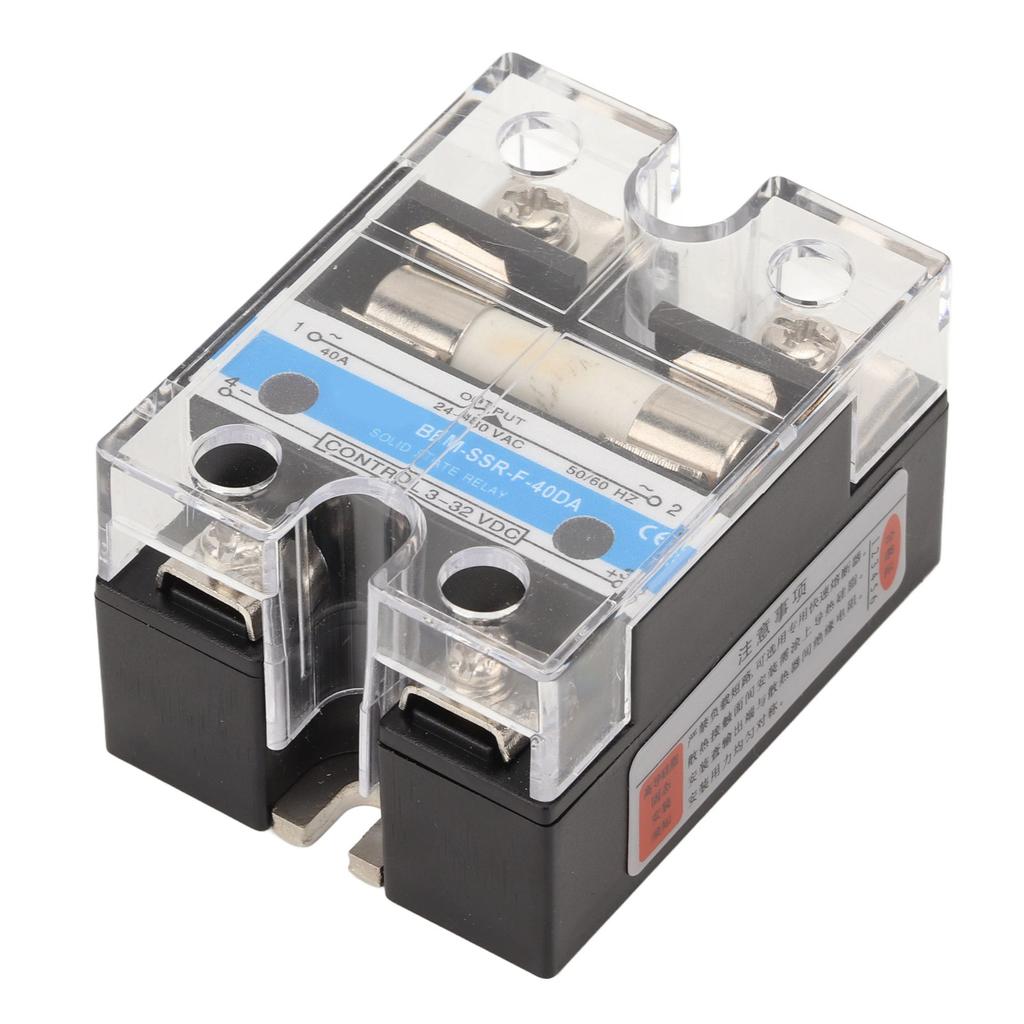 Solid State Relay EMI EFI Free Low Surge SSR High Sensitivity Overcurrent Protection Solid State Relay with Fuse